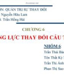 Thuyết trình: Động lực thay đổi cấu trúc