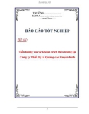 Báo cáo tốt nghiệp: Tiền lương và các khoản trích theo lương tại Công ty Thiết bị và Quảng cáo truyền hình