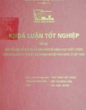 Khóa luận tốt nghiệp: Một số vấn đề đặt ra và giải pháp để nâng cao chất lượng cán bộ quản lý trong các doanh nghiệp nhà nước ở Việt Nam