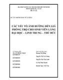 Tiểu luận: Các yếu tố ảnh hưởng đến giá phòng trọ cho sinh viên làng đại học - Linh Trung - Thủ Đức