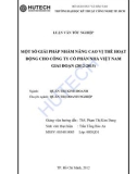 Khóa luận tốt nghiệp: Một số giải pháp nhằm nâng cao vị thế hoạt động cho công ty cổ phần Nhà Việt Nam giai đoạn (2012-2015)