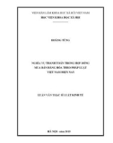 Luận văn Thạc sĩ Luật kinh tế: Nghĩa vụ thanh toán trong hợp đồng mua bán hàng hóa theo pháp luật Việt Nam hiện nay