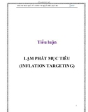 Tiểu luận: Lạm phát mục tiêu (inflation targeting)