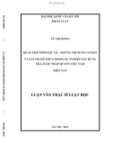 Luận văn Thạc sĩ Luật học: Quan chế thời Hậu Lê – Những nội dung cơ bản và giá trị kế thừa trong sự nghiệp xây dựng Nhà nước pháp quyền Việt Nam hiện nay