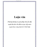 Luận văn đề tài: Phương hướng và giải pháp chủ yếu đẩy mạnh thu hút vốn đầu tư trực tiếp nước ngoài theo vùng kinh tế ở Việt Nam