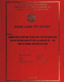 Khóa luận tốt nghiệp: Nghiên cứu đề xuất một số giải pháp chủ yếu nhằm nâng cao vai trò nhà cung cấp dịch vụ Logistics 3PL - DHL trên thị trường Miền Bắc Việt Nam