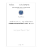 Luận văn Thạc sĩ Vật lý: Chuyển pha kim loại - điện môi ở mô hình Anderson- Falicov- Kimball lấp đầy một nửa