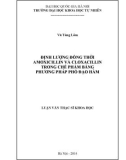 Luận văn Thạc sĩ Khoa học: Định lượng đồng thời Amoxicillin và Cloxacillin trong viên nang Faclacin 2 bằng phương pháp phổ đạo hàm