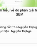 Đề tài: Tìm hiểu về độ phân giải trong SEM