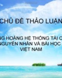 Tiểu luận: KHỦNG HOẢNG HỆ THỐNG TÀI CHÍNH MỸ-NGUYÊN NHÂN VÀ BÀI HỌC CHO VIỆT NAM