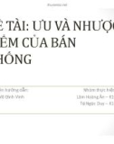 Tiểu luận: Ưu và nhược điểm của bán khống