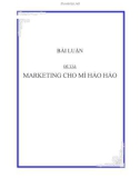 BÀI LUẬN ĐỀ TÀI : MARKETING CHO MÌ HẢO HẢO