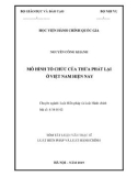 Tóm tắt Luận văn Thạc sĩ Luật Hiến pháp và Luật hành chính: Mô hình tổ chức của Thừa phát lại ở Việt Nam hiện nay