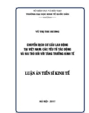 Luận án tiến sĩ Kinh tế: Chuyển dịch cơ cấu lao động tại Việt Nam: Các yếu tố tác động và vai trò đối với tăng trưởng kinh tế