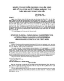 Báo cáo y học: NGHIêN CứU đặC đIểM LâM SàNG, CậN LâM SàNG, BIếN đổI GLUCOSE HUYếT ở BệNH NHâN độT Quỵ CHảY MáU NãO TRONG TUầN đầU