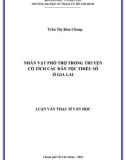 Luận văn Thạc sĩ Văn học: Nhân vật phò trợ trong truyện cổ tích các dân tộc thiểu số ở Gia Lai