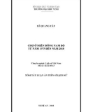 Tóm tắt luận án Tiến sĩ Lịch sử: Chợ ở miền Đông Nam Bộ từ năm 1975 đến năm 2010