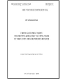 Luận văn Thạc sĩ Quản lý công: Chính sách phát triển thị trường khoa học và công nghệ từ thực tiễn thành phố Hồ Chí Minh