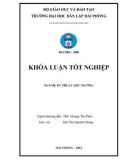 Đồ án tốt nghiệp ngành Kỹ thuật môi trường: Hiện trạng quản lý chất thải rắn tại bệnh viện Đông Triều – Quảng Ninh