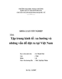 Khóa luận tốt nghiệp: Tập trung kinh tế: xu hướng và những vấn đề đặt ra tại Việt Nam