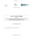 Luận văn tốt nghiệp: Đẩy mạnh hoạt động huy động vốn tại ngân hàng liên doanh Shinhan Vina