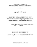 Luận văn Thạc sĩ Kinh tế: Giải pháp nâng cao hiệu quả huy động vốn và hoàn thiện cấu trúc vốn cho các công ty cổ phần Việt Nam