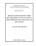 Luận văn Thạc sĩ Kinh tế: Một số giải pháp nhằm hoàn thiện quản trị chuỗi cung ứng của Công ty trách nhiệm hữu hạn Uniqlo Việt Nam đến năm 2020