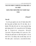 Báo cáo y học: NGUYêN NHâN VI KHUẩN GIAI đOạN đầU và SAU ĐỢT BùNG PHáT BệNH PHổi TắC NGHẽN MạN TíNH