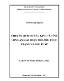 Luận văn Thạc sĩ Địa lí học: Chuyển dịch cơ cấu kinh tế tỉnh Long An giai đoạn 2000 - 2010 - Thực trạng và giải pháp