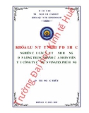 Khóa luận tốt nghiệp Quản trị kinh doanh: Nghiên cứu các yếu tố ảnh hưởng đến lòng trung thành của nhân viên tại Công Ty Cổ Phần Vinatex Phú Hưng