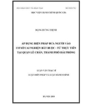 Luận văn Thạc sĩ Luật hiến pháp và Luật hành chính: Áp dụng biện pháp đƣa ngƣời vào cơ sở cai nghiện bắt buộc - từ thực tiễn quận Lê Chân, thành phố Hải Phòng