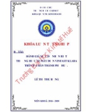 Khóa luận tốt nghiệp Quản trị kinh doanh: Đánh giá mức độ nhận biết thương hiệu xe máy điện VinFast Klara trên địa bàn thành phố Huế