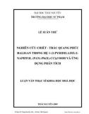 luận văn: NGHIÊN CỨU CHIẾT - TRẮC QUANG PHỨC ĐALIGAN TRONG HỆ 1-(2-PYRIDILAZƠ)-2NAPHTOL (PAN)-Pb(II)-CCl3COOH VÀ ỨNG DỤNG PHÂN TÍCH