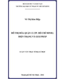 Luận văn Thạc sĩ Địa lí học: Đô thị hóa quận 12 (TP. Hồ Chí Minh) - Hiện trạng và giải pháp