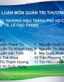 Báo cáo nhóm : Thương hiệu Thành Phố Hồ Chí Minh