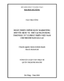 Tóm tắt Luận văn Thạc sĩ Quản trị kinh doanh: Hoàn thiện chính sách Marketing đối với dich vụ Thẻ tại ngân hàng thương mại cổ phần Đầu tư và Phát triển Việt nam chi nhánh Nam Gia Lai