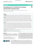 Development of a Parkinson's disease specific falls questionnaire