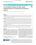 A conceptual analysis of older adults' empowerment in contemporary japanese culture