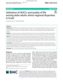 Utilization of ADCCs and quality of life among older adults: Ethno-regional disparities in Israel