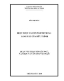 Luận văn Thạc sĩ Ngôn ngữ Văn học và Văn hoá Việt Nam: Hiện thực và con người trong sáng tác của Hữu Thỉnh