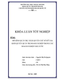 Khóa luận tốt nghiệp: Mô hình quản trị: tách quyền chủ sở hữu ra khỏi quyền quản trị doanh nghiệp trong các doanh nghiệp nhà nước