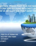 Đánh giá hiện trạng phát thải khí nhà kính trong lĩnh vực sử dụng môi chất lạnh ở TP.HCM và đề xuất giải phát giảm thiểu