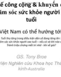 Bài giảng Y tế công cộng và khuyến cáo chăm sóc sức khỏe người cao tuổi