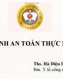 Bài giảng Vệ sinh an toàn thực phẩm - Th.S Hà Diệu Linh