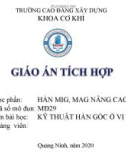 Bài giảng Hàn MIG, MAG nâng cao - Bài 3: Kỹ thuật hàn góc ở vị trí ngang