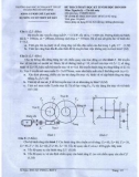 Đề thi cuối học kỳ II năm học 2019-2020 môn Nguyên lý - Chi tiết máy - ĐH Sư phạm Kỹ thuật