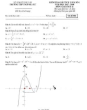 Đề kiểm tra bài số 1 Giải tích lớp 12 năm 2017-2018 - THPT Ngô Gia Tự - Mã đề 006
