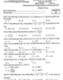 Đề thi thử THPT QG môn Toán năm 2021-2022 - Sở GD&ĐT Nam Định (Mã đề 102)