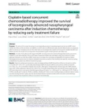 Cisplatin-based concurrent chemoradiotherapy improved the survival of locoregionally advanced nasopharyngeal carcinoma after induction chemotherapy by reducing early treatment failure