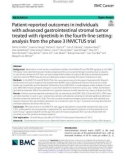 Patient-reported outcomes in individuals with advanced gastrointestinal stromal tumor treated with ripretinib in the fourth-line setting: Analysis from the phase 3 INVICTUS trial